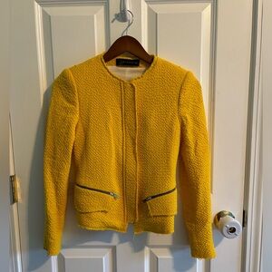 Zara woman’s yellow blazer size xs